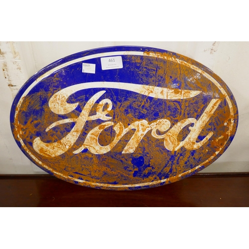 461 - An enamelled metal Ford advertising sign