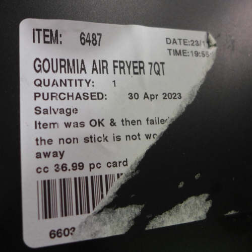 3024 - Gourmia Air Fryer 7Qt     (311-369)    * This lot is subject to vat