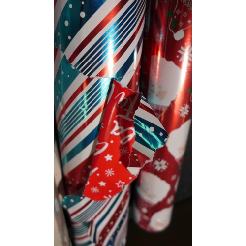 3030 - 2 Rolls of Ks Xmas Foil Wrapping Paper         (311-381)    * This lot is subject to vat