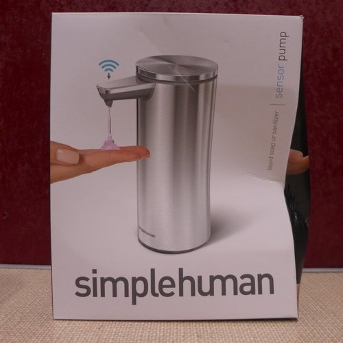 3073 - Simplehuman Sensor Soap Pump - Stainless Steel (311-173)    * This lot is subject to vat