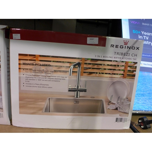 3087 - Reginox Tribezi Boiling Hot Water Tap and Tank - Chrome, Original RRP £249.99 + vat (311-209)    * T... 