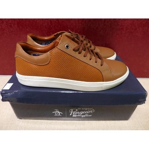 3088 - Men's tan penguin Paxton trainers, size 8 * this lot is subject to VAT