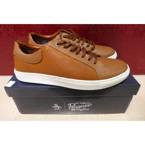 3089 - Men's tan penguin Paxton trainers, size 12 * this lot is subject to VAT