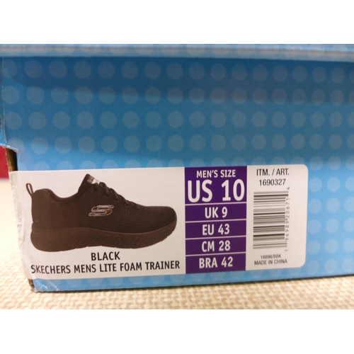 3091 - Men's black Skechers trainers, size 9* this lot is subject to VAT