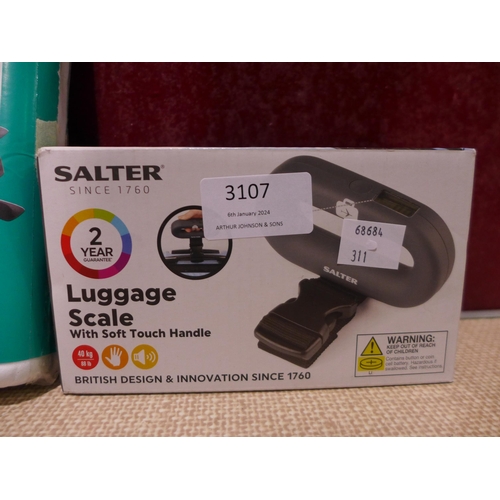 3107 - FGX Ladies Reading Glasses +2.00 and Salter Digital Luggage Scale - 40kg (311-345,348)    * This lot... 