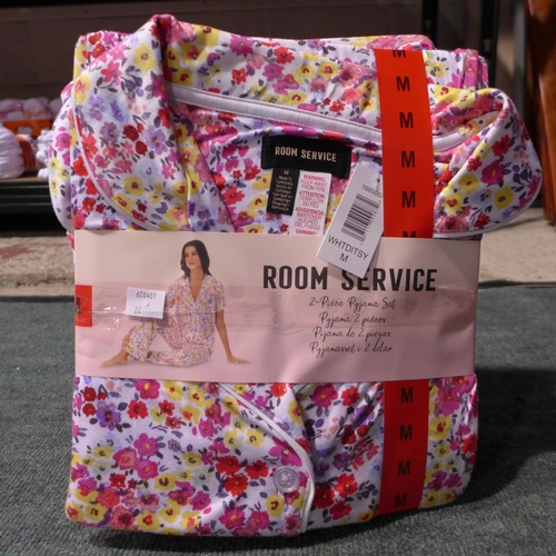 3131 - Five sets of lady's 'Room Service' two piece PJs - size M * This lot is subject to VAT