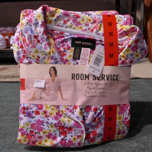 3132 - Five sets of lady's 'Room Service' two piece PJs - size M * This lot is subject to VAT