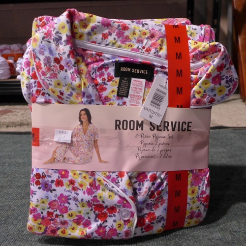 3133 - Five sets of lady's 'Room Service' two piece PJs - size M * This lot is subject to VAT