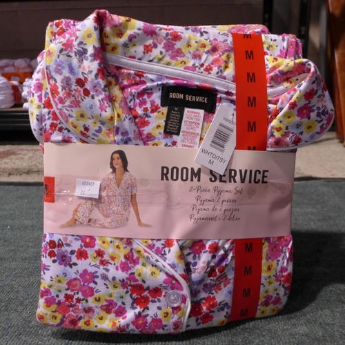 3135 - Five sets of lady's 'Room Service' two piece PJs - size M * This lot is subject to VAT