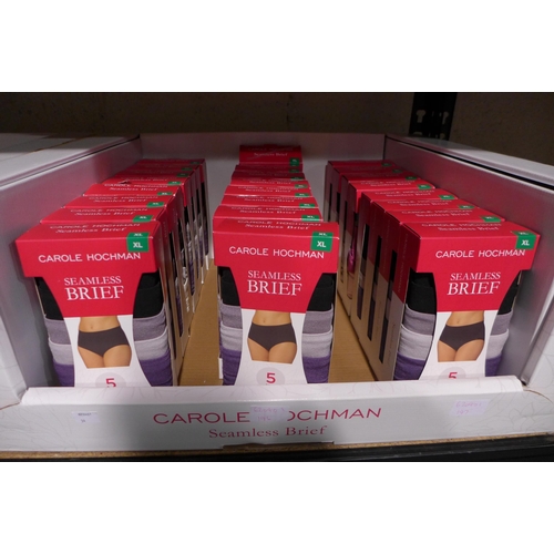 3144 - 24 packets of ladies Carole Hockman seamless briefs, size XL  *This lot is subject to VAT