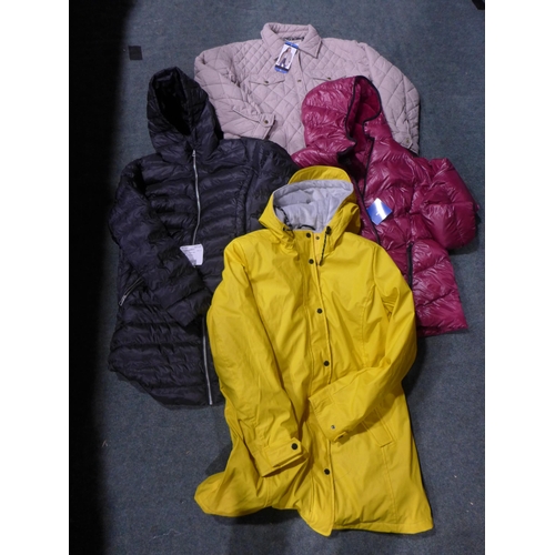 3148 - Assorted ladies coats and jackets, mixed styles, colours and sizes *This lot is subject to VAT