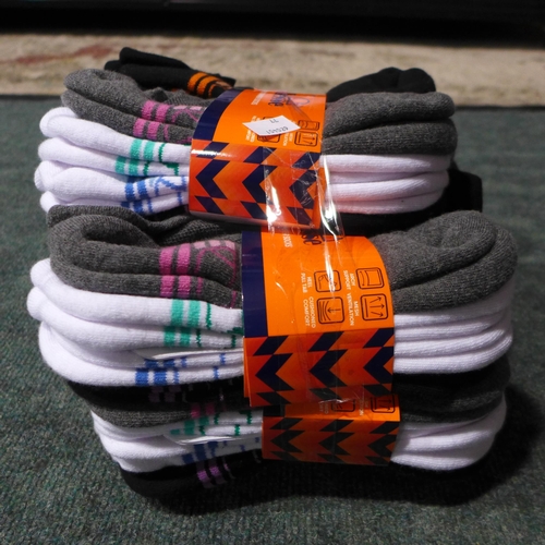 3171 - Five packs of eight women's Ellesse trainer socks - UK size 4-8 - mixed colours (40 pairs in total) ... 