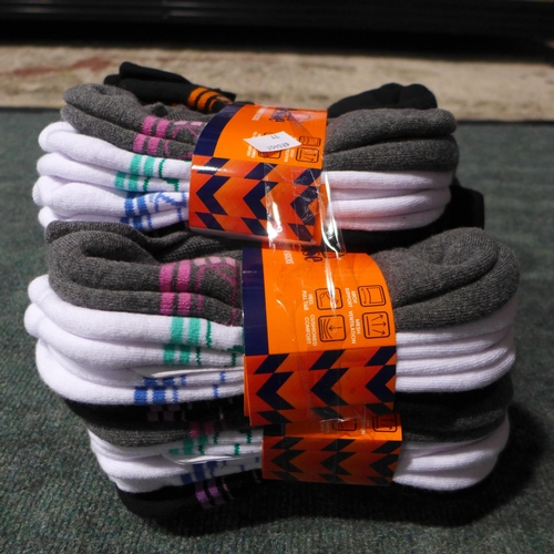 3176 - Five packs of eight women's Ellesse trainer socks - UK size 4-8 - mixed colours (40 pairs in total) ... 