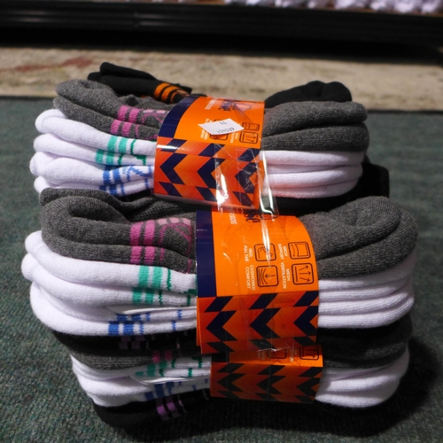 3181 - Five packs of eight women's Ellesse trainer socks - UK size 4-8 - mixed colours (40 pairs in total) ... 