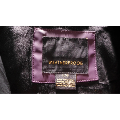 3221 - 2 x ladies weatherproof hooded rain jackets - size M yellow and purple * This lot is subject to VAT