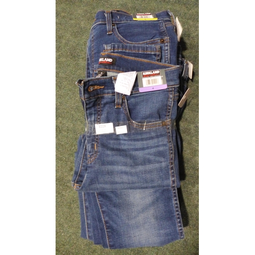 3229 - Five pairs of lady's Kirkland Signature jeans - sizes 4 and 6 * This lot is subject to VAT