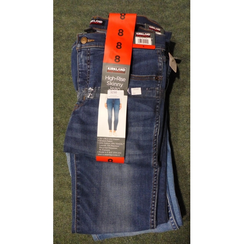 3230 - Five pairs of lady's Kirkland Signature jeans - size 8 * This lot is subject to VAT