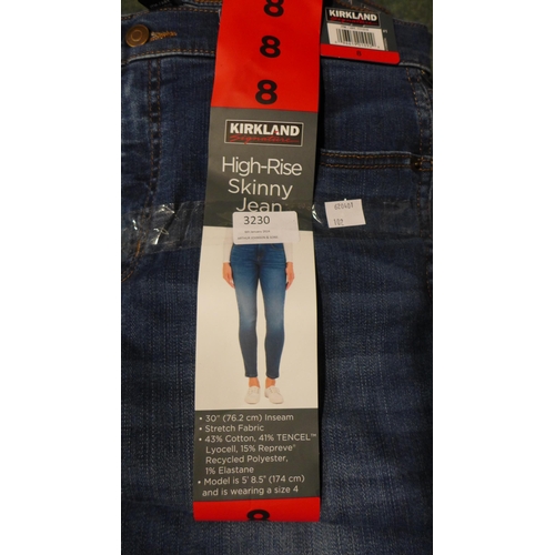 3230 - Five pairs of lady's Kirkland Signature jeans - size 8 * This lot is subject to VAT