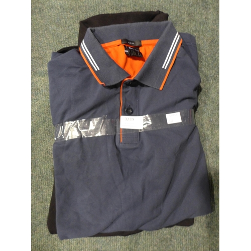 3239 - Two men's polo's , Emporio Armarni & Hugo Boss, both size M *This lot is subject to VAT