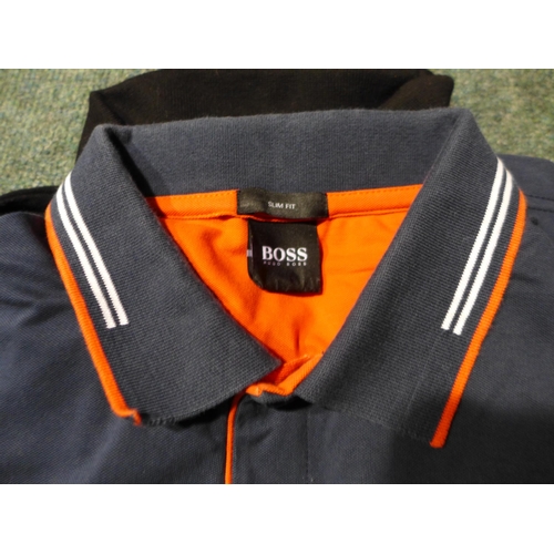 3239 - Two men's polo's , Emporio Armarni & Hugo Boss, both size M *This lot is subject to VAT