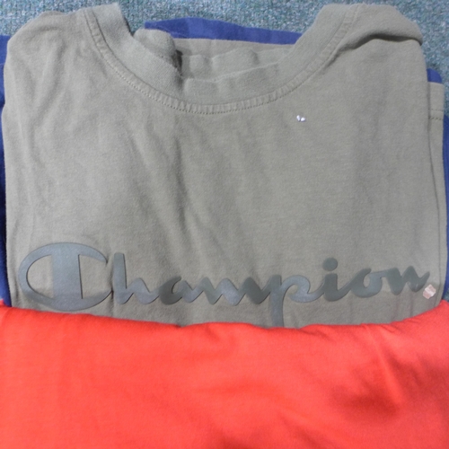 3246 - Four men's T-Shirts, incl Nike & Champion, mixed sizes and colours *This lot is subject to VAT