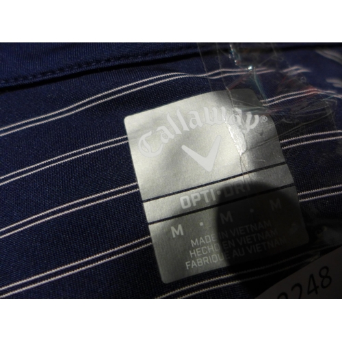 3248 - Three men's Callaway golfing polo's, mixed sizes and colours  *This lot is subject to VAT