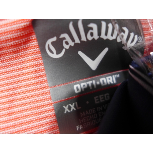 3248 - Three men's Callaway golfing polo's, mixed sizes and colours  *This lot is subject to VAT