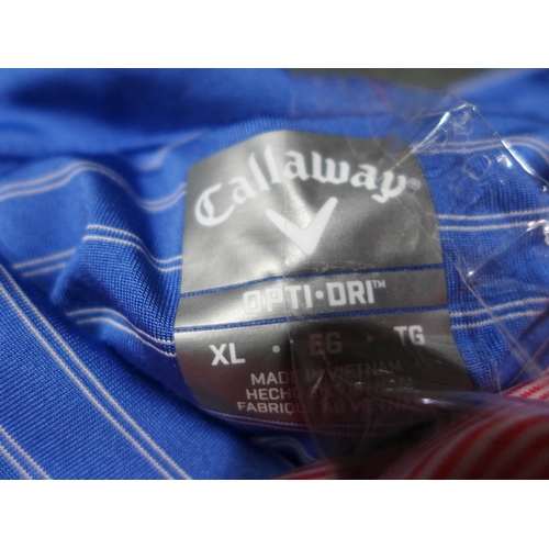 3248 - Three men's Callaway golfing polo's, mixed sizes and colours  *This lot is subject to VAT