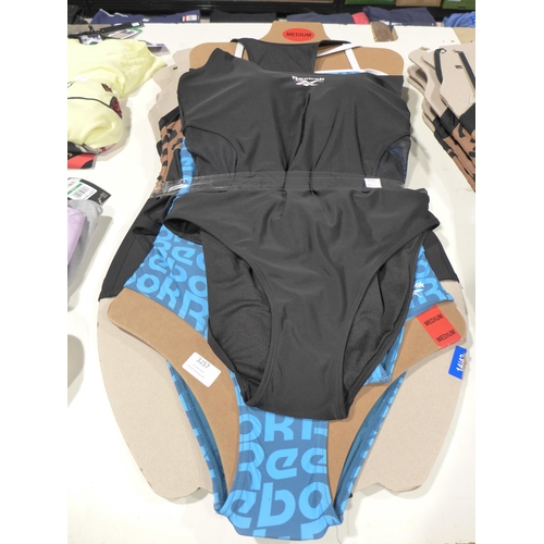 3257 - Six assorted swimming costumes, mixed sizes, styles, brands, colours *This lot is subject to VAT