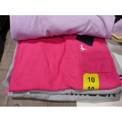 3259 - Six ladies T-Shirts incl, Levi, Wrangler, Jack Wills & Under Armour, mixed sizes, styles and colours... 