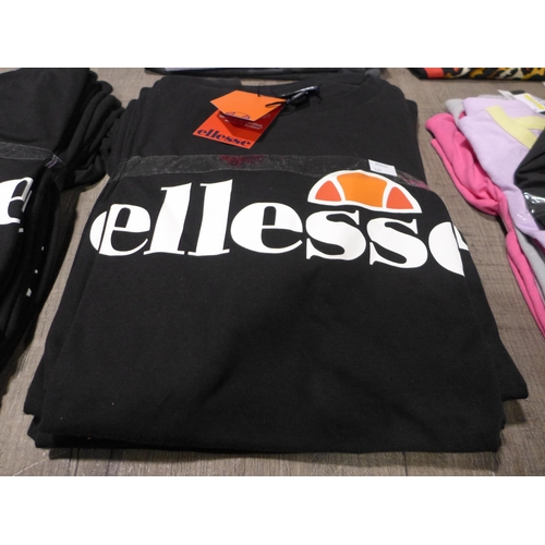 3261 - Five ladies black Ellesse T-Shirts, UK size 8 *This lot is subject to VAT