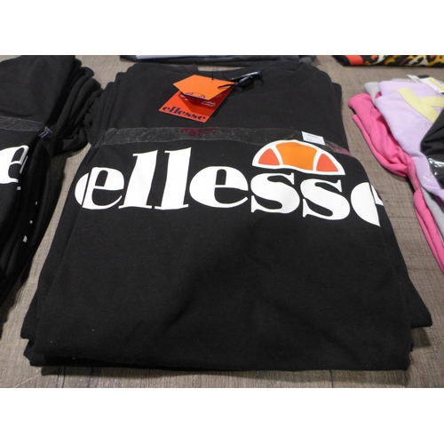 3262 - Five ladies black Ellesse T-Shirts, UK size 8  *This lot is subject to VAT