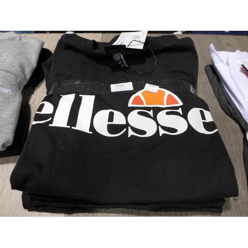 3263 - Six ladies black Ellesse T-Shirts, UK size 6 *This lot is subject to VAT