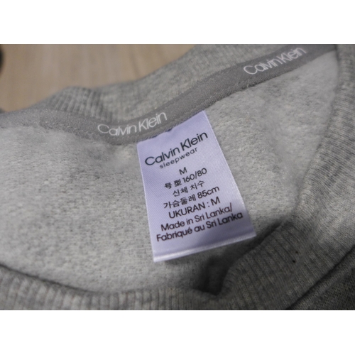 3265 - Ladies grey Calvin Klein loungewear set and CK black jumper, all size M  *This lot is subject to VAT