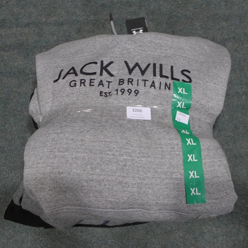 3266 - Four hoodies, incl, Jack Wills, Ellesse and Under Armour, mixed style, sizes and colour  *This lot i... 