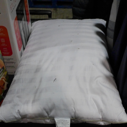 3291 - 2 x Hotel Grand Down Roll Jumbo Pillows (311-195)    * This lot is subject to vat