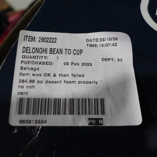 3301 - Delonghi Manifica Evo Bean To Cup Coffee Machine - Model no ECAM290.22.B , Original RRP £284.99 + va... 