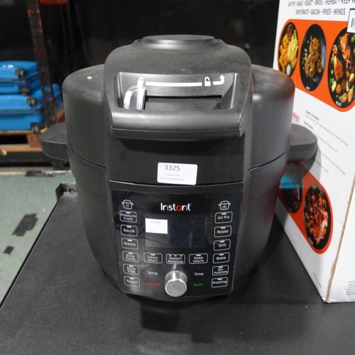 3325 - Instant Pot One Lid  Cooker  6.2L, Original RRP £159.99 + vat  (311-218)    * This lot is subject to... 