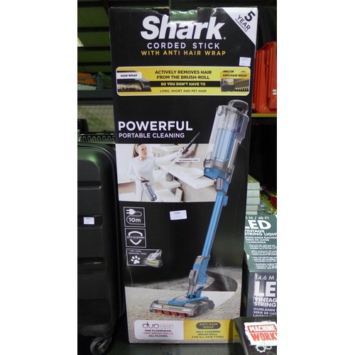 3346 - Shark Corded Stick Vacuum Cleaner - Model No HZ400UKT ,  Original RRP £149.99 + vat  (311-421)    * ... 