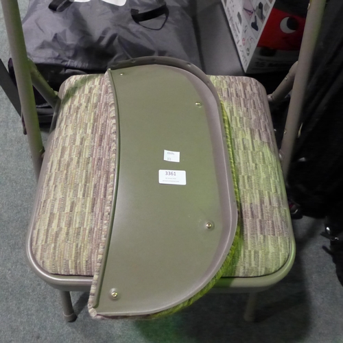 3361 - Padded Folding Chair (Damaged)    (311-338)    * This lot is subject to vat