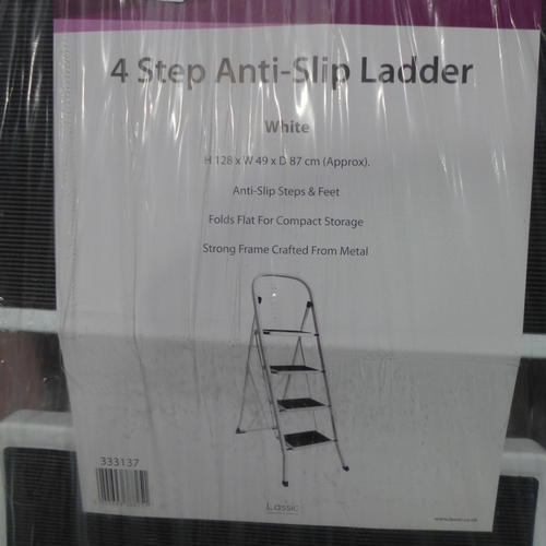 3432 - Home Vida 4-step Anti-slip ladder 128x49x87cm