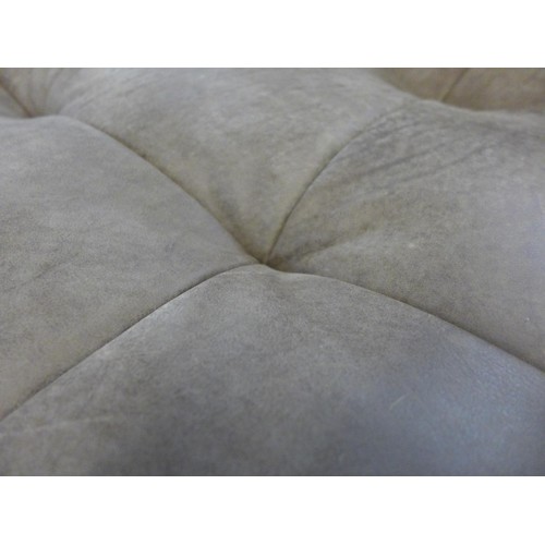 1446 - A Grace dragonstone leather three seater sofa * This lot is subject to VAT, RRP £2839