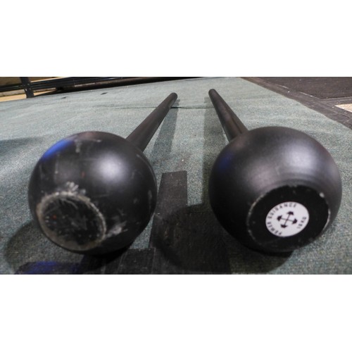 3034 - Pair of Power Guidance Mace bells (10 & 13.6kg)