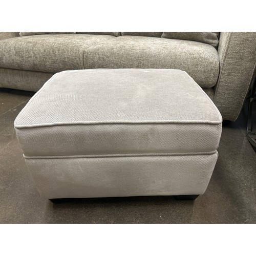 1487 - A magnesium velvet ottoman footstool