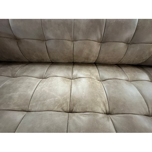 1439 - A Grace dragonstone leather 3.5 seater sofa * This lot is subject to VAT, RRP £3169