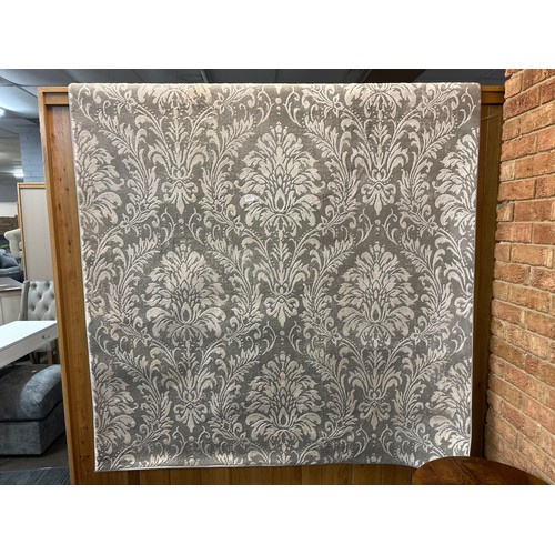 1546 - A grey ground contemporary designer rug, all over floral pattern, 230cm x 160cm