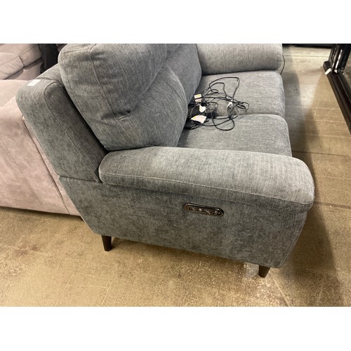 1596 - Grace Charcoal Fabric Two Seater Reclining Fabric Sofa, original RRP £749.99 + VAT * This lot is sub... 