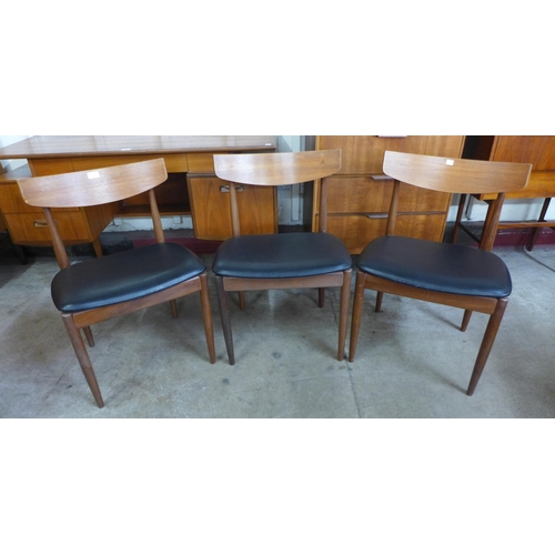 113 - A set of three G-Plan Danish Design teak dining chairs, designed by Ib Kofod Larsen