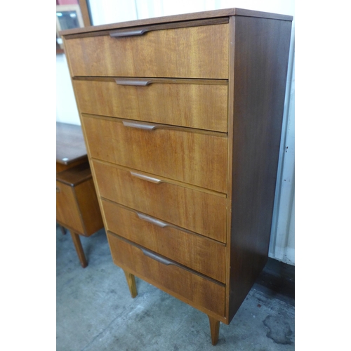 115 - An Austin Suite teak chest of drawers