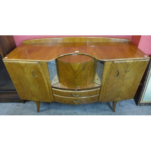 146 - An Art Deco walnut cocktail sideboard